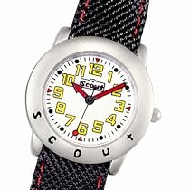 Montre Scout - 280393001 - Enfant Mixte - Quartz Analogique - Aluminium - Bracelet Tissu Nylon Noir