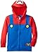 Nintendo Big Boys' Character Hoodie, Royal/Red, Large