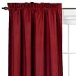 Eclipse Devon Faux Silk Window Panel - Red