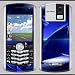 Blackberry 8100 Pearl blue abstract Skin 31025