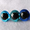 3 Pair of 15mm Suncatcher Craft Eyes - Blues value pack