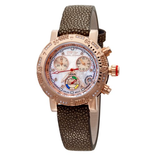 Daniel Steiger Women's 2009S-L Equinox Swiss Quartz Chronograph Rose-Gold Diamond Watch