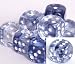 Nebula 16mm d6 Black/white Pipped Dice