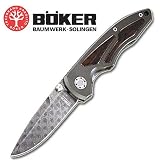Boker LEO Damascus Folding Knife