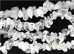 36 inch Endless Chip Necklace (approx. 8mm) - Crystal Quartz