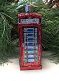 Old World Christmas Ornament English Phonebooth #20033