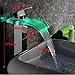 Yanksmart Bathroom 3 Colors LED Faucet Single Handle Basin Mixer Tap Chrome 96s