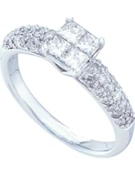 1.00CTW DIAMOND LADIES INVISIBLE RING