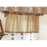 CoCaLo Sahara Window Valance - Tan/ Brown