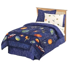 Space theme bed in a bag