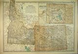 MAP AMERICA IDAHO WYOMING YELLOWSTONE NATIONAL PARK