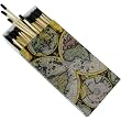 Antique World Map Decorative Matches