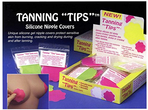 TANNING TIPS Silicone Nipple Covers - 1 pair