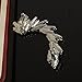 Crystal Crescent Shape Rhinestone Right Ear Cuff Clip Silver Earring Stud 1pc
