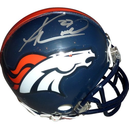 Knowshon Moreno Autographed Denver Broncos Mini Helmet