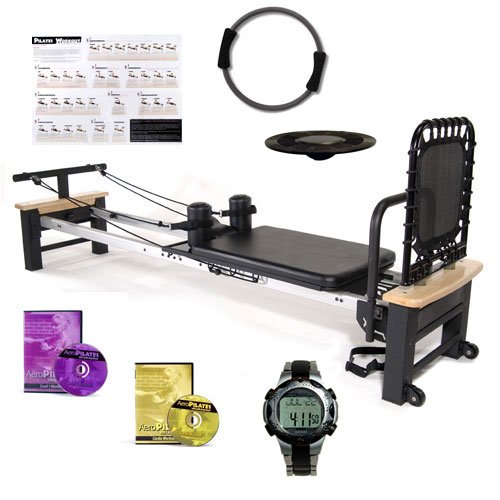 Stamina AeroPilates Pro XP 556 Home Pilates Reformer Complete Package w/FREE Pilates Ring,Wobble Board + Heart Monitor Watch & FREE Shipping