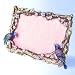 Blue Lovebirds & Flowers Swarovski Crystal Photo Frame for 3.5 x 5 inch Pictu...