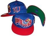 Kansas Jayhawks Blue/Red Two Tone Plastic Snapback Adjustable Plastic Snap Back Hat / Cap