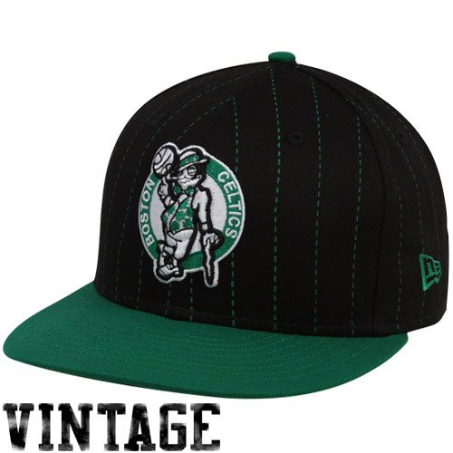 new era 9fifty boston celtics black green visor t-strip snapback hat cap