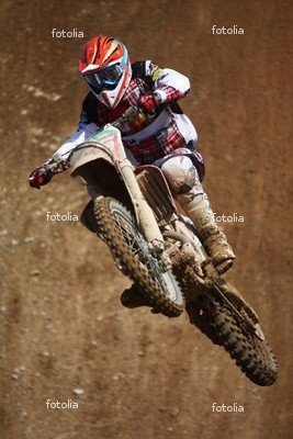 ‘Motocross Dirtbike In The Air’ Wall Decal –