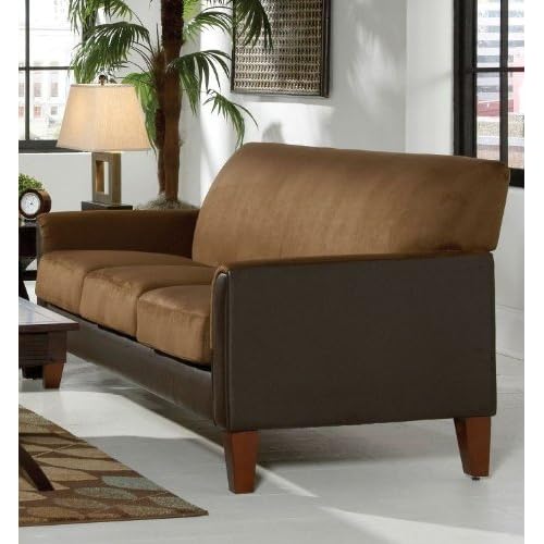 ^ Mocha/Dark Brown Microfiber Sofa By Home Elegance malcolmpagelee
