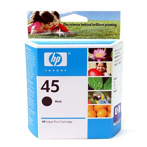 HP No. 45 Black Inkjet Print Cartridge (51645A)
