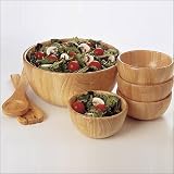 Lipper Beechwood Collection 7-Piece Caesar Salad Set