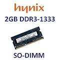 HYNIX 2 GB, 204 pin, DDR3-1333 SO-DIMM, PC3-10600S, CL9