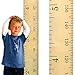 Growth Chart Art | Wooden Growth Chart Ruler for Boys + Girls | Growth Chart Ruler Kids Height Chart | Naked Birch Schoolhouse Ruler with Inches/Centimeters