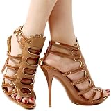 Avatar Gladiator Strapped High Heel BROWN