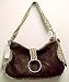 Brown Leopard Print Rhinestone Handbag Purse Western