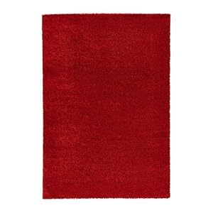IKEA ADUM - Rug, high pile, bright red - 170x240 cm: Amazon.co.uk ...