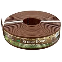 Master Mark Plastics 93340 40-Foot x 3-Inch Terrace Board Landscape Edging - Brown