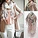 Women's Voile Soft Long Scarf Eiffel Tower Printed Wrap Shawl Stole Scarves