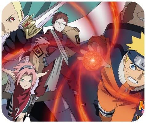 Naruto Poster Mousepad Personalized Custom Mouse Pad Oblong Shaped In 9.84"X7.87" Gaming Mouse Pad/Mat