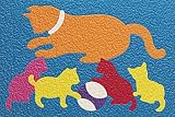 kids and infants educational toys item: CAT'N KITTENS CREPE RUBBER PUZZLE