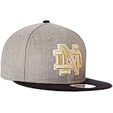 NCAA Notre Dame Fighting Irish Bind Back 9Fifty Snapback Cap, Small/Medium, Gray