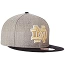 NCAA Notre Dame Fighting Irish Bind Back 9Fifty Snapback Cap, Small/Medium, Gray