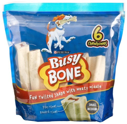 Busy Bone Chewbone Treat for Small/Medium Dogs, 21-Ounce Bags (Pack of 3)