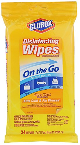 Clorox On the Go Disinfecting Wipes 34 ct (Pack of 6)