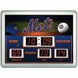 New York Mets Time / Date / Temp. Scoreboard