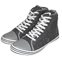 Nanny State Toe Detail High Boot Trainers in Grey