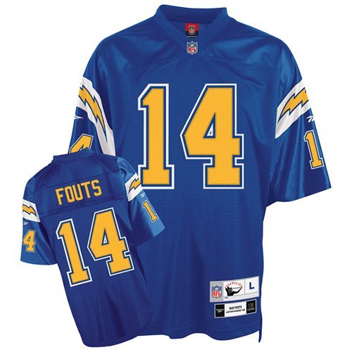 Reebok San Diego Chargers Dan Fouts Premier Throwback Jersey XX Large