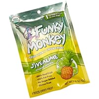 Funky Monkey Snacks Jivealime, 0.42-Ounce Bags (Pack of 12)