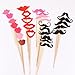 51PCS Colorful Props On A Stick Mustache Photo Booth Party Fun Wedding Christmas Birthday Favor
