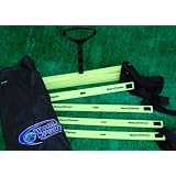 World Sport 15 Foot Flat Rung Agility Ladder with Bag and Carrier