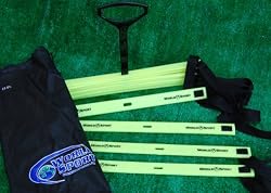World Sport 15 Foot Flat Rung Agility Ladder with Bag and Carrier