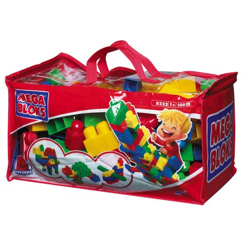 Childrens Toyshop  Toys : Mega Bloks  200 Piece Duffle Bag