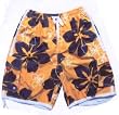Mens Wise Guy Swim Trunks Floral (3 color choices)