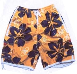Mens Wise Guy Swim Trunks Floral (3 color choices)